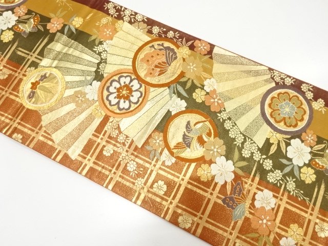 JAPANESE FUKURO OBI / WOVEN SAKURA